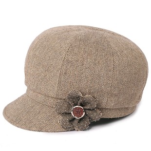 老人奶奶鸭舌帽老年人帽春秋天中老年人帽子女秋中年薄款 妈妈布帽