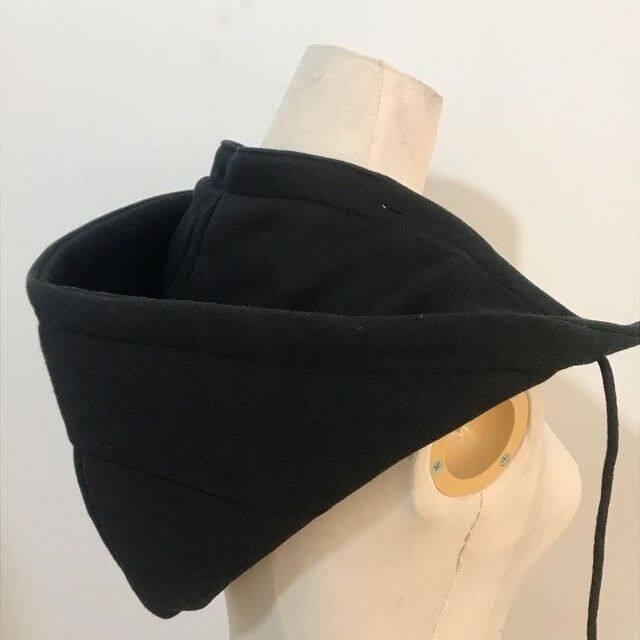 可拆卸纽扣羽绒服帽加厚新款帽子