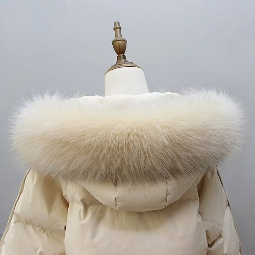 毛毛领子羽绒汉服帽条毛条单买