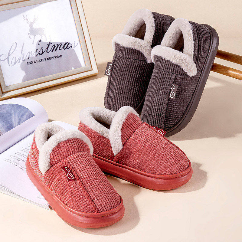 加绒加厚毛保暖棉鞋冬季2026新款防滑包跟厚底室内家居棉拖鞋女士,女鞋,棉鞋,淘宝优惠券,粉丝福利购,淘宝优惠卷