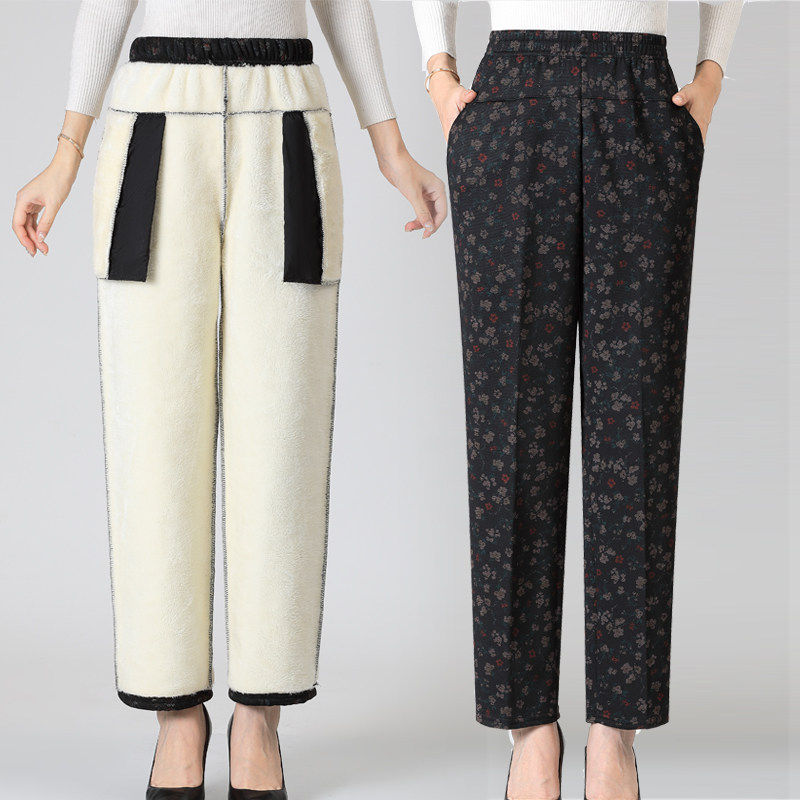 胖奶奶春秋长裤老太超大码冬装