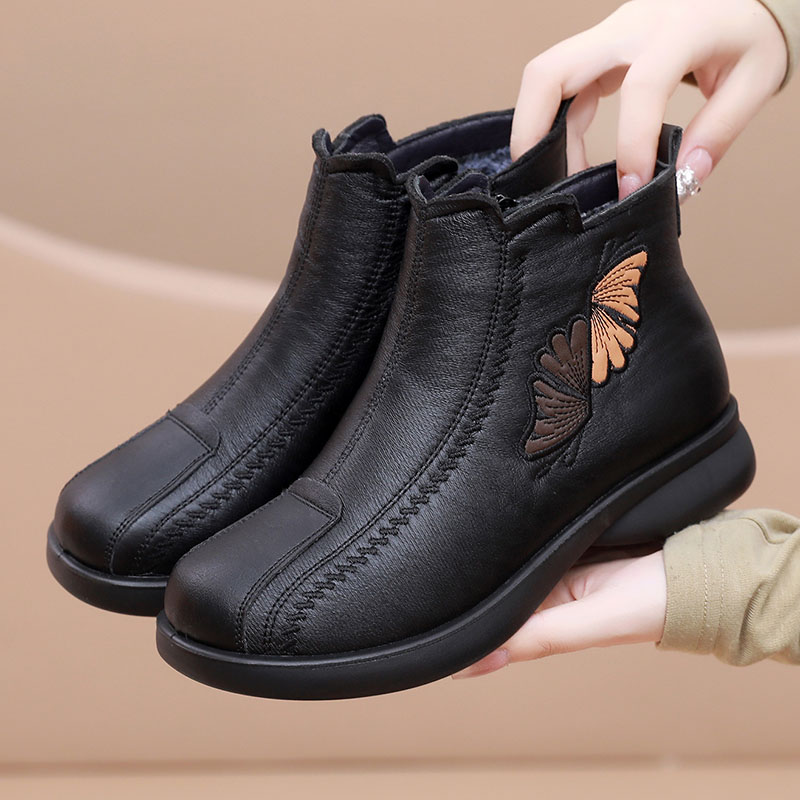 2025冬新款老北京布鞋老人棉鞋