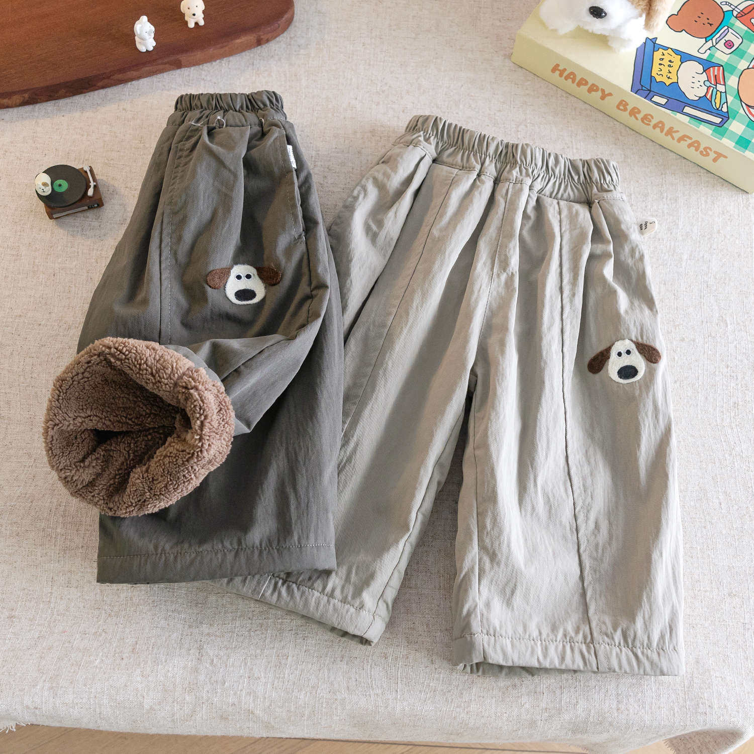 儿童休闲裤加绒男秋冬款小童直筒裤长裤潮宝宝卡通哈伦裤女加厚潮,童装/婴儿装/亲子装,裤子,淘宝优惠券,粉丝福利购,淘宝优惠卷