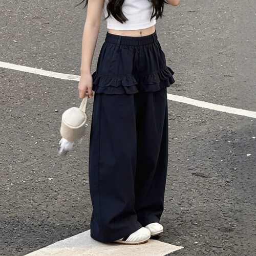 女童超好看炸街裤子女款夏季屁帘裤2026新款今年流行儿童套装