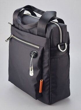 牛津男包单肩包帆布尼龙商务公文包男士包包手提包竖款休闲斜挎包