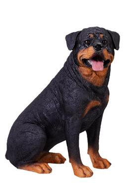 仿真狗摆件罗威纳犬模型客厅玄关家居装饰门口看门狗雕塑乔迁送礼