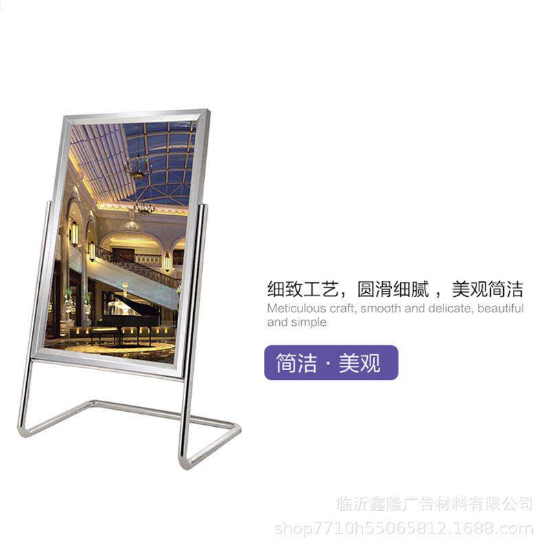 L型指示牌铝塑板板面室外防风指示牌工厂门口使用不锈钢展示牌
