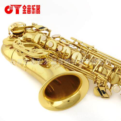 中音萨克斯JYAS-E100G降E漆金萨克斯弯管E100型萨克斯风