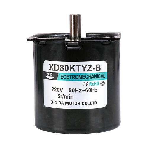 信达80TYZ永磁同步电机小型低速慢速大扭力60W齿轮速电机马达