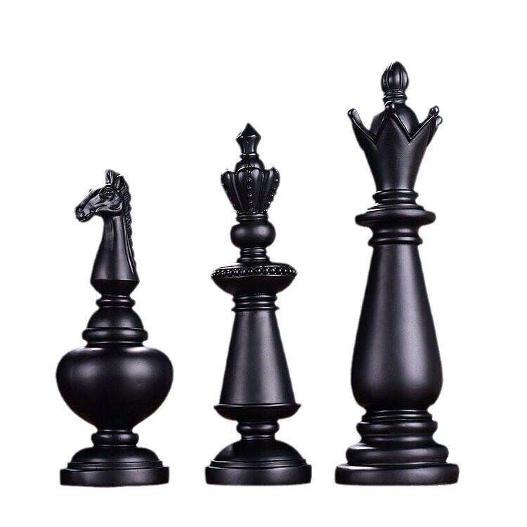 北欧三件套国际象棋书房公室个性摆件现简约家居装饰工艺品