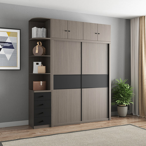 家用卧室北欧推拉门大衣柜