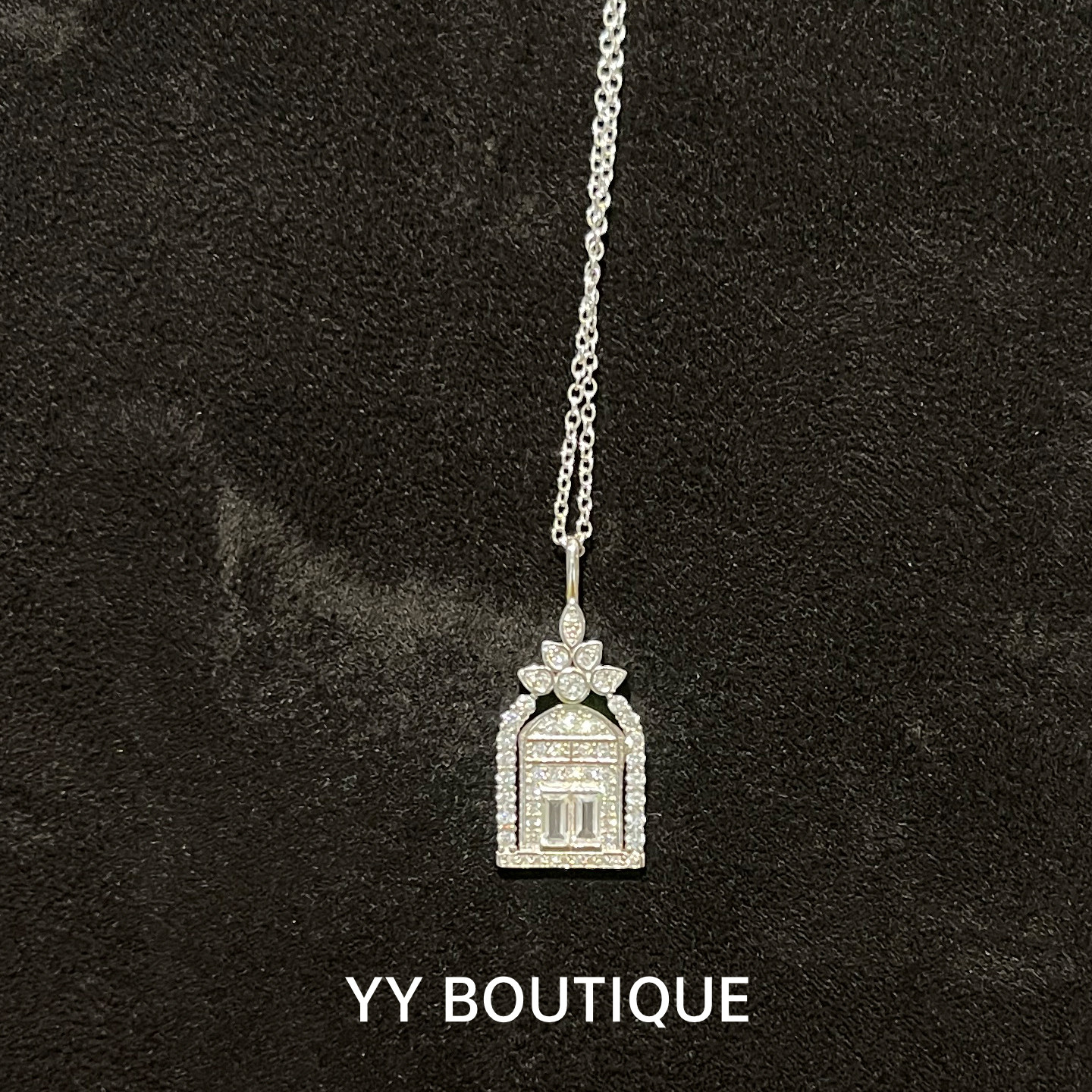 幸运之门鸟笼项链纯银925