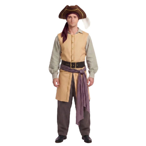 中世纪海盗cos服克拉克船长马甲套装海盗服装表演服装跨境工厂