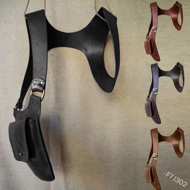 2023外贸新欧美复古亚马逊中世纪文艺复兴背带腋下挎包可调节