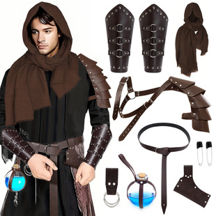 中世纪维京海盗护腕铠甲骑士腰带剑鞘万圣节cosplay服饰道具