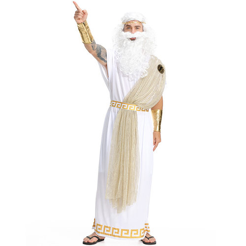 万圣节服装希腊神话故事宙斯王子cosplay成人男舞台演出服装 品色