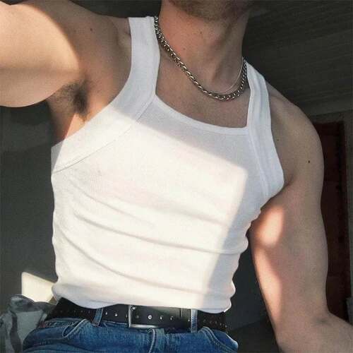 Men Tank Tops Sleeveless Gym Casual Vests PartyLuxury Cloth