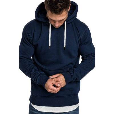 Men autumn winter hooded coat hoodie tops sweatshirt for man