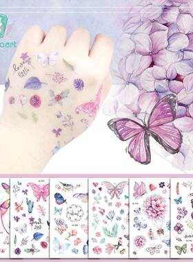 Rocooart Butterfly Tattoo Sticker For Children Birthday Gift