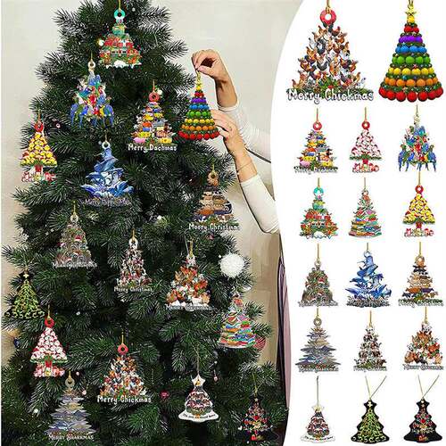 Christmas Tree Diy Tag Hanging Decoration Gift Personalized