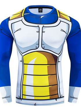 Anime Dragon Ball 3DPrint Short Sleeve动漫龙珠3D印花圆领短袖