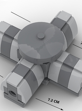 创意MOC军事武器红色警戒战争游戏苏军盟军柱墙链接围墙积木玩具