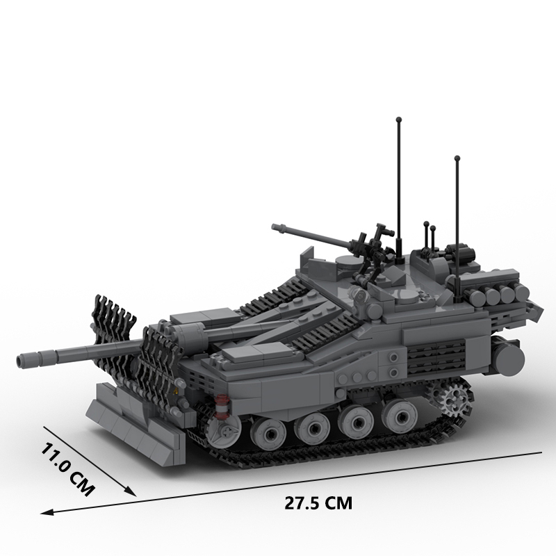 冷战瑞典STRV-103B坦克积木玩具