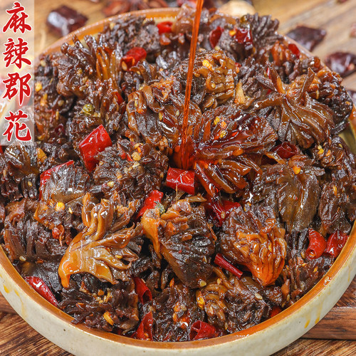 麻辣郡花口感爽脆麻辣入味下酒爽