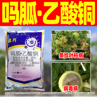20%吗胍乙酸铜杀菌剂病毒病专用药正品农药马呱瓜乙酸酮杀菌剂