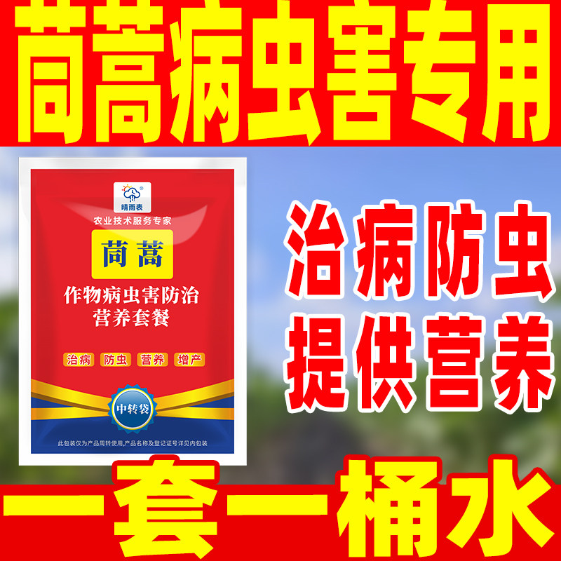 晴雨表茼蒿病虫害专用套餐治病防虫营养套餐茼蒿病虫害专用药套餐