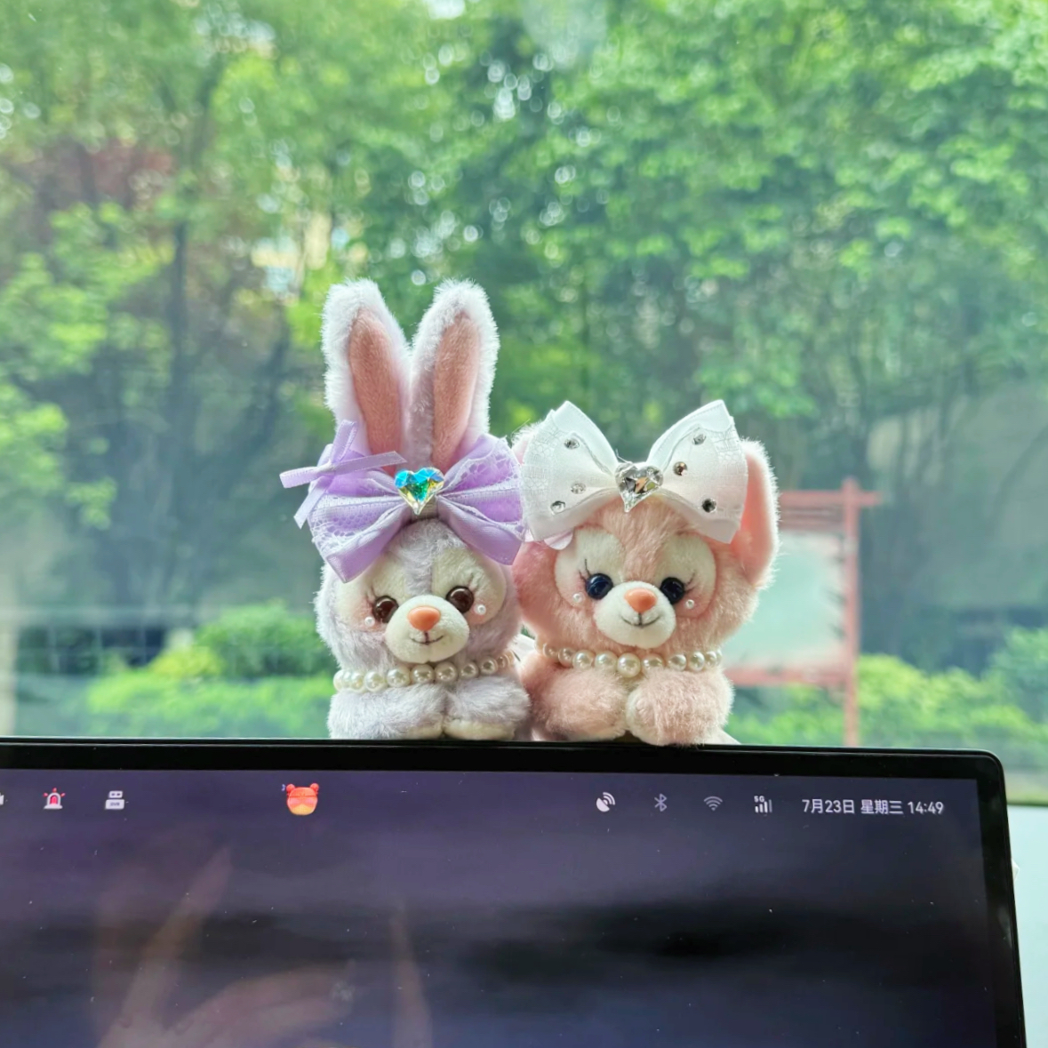 【巨可爱】星黛露饼饼汽车载摆件屏幕趴趴公仔玲娜贝儿中控台装饰