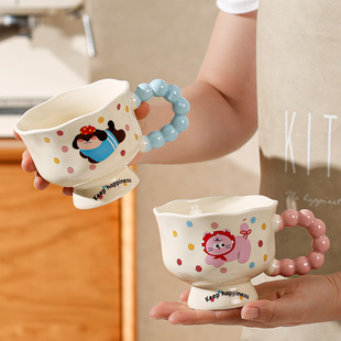 生日礼物女生创意可爱小狗陶瓷马克杯闺蜜实用伴手礼同学毕业礼物