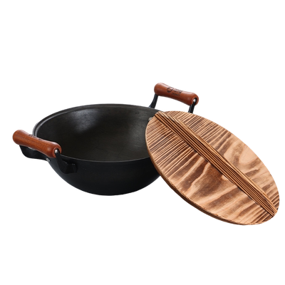 古法龟纹加深铁锅官方非遗