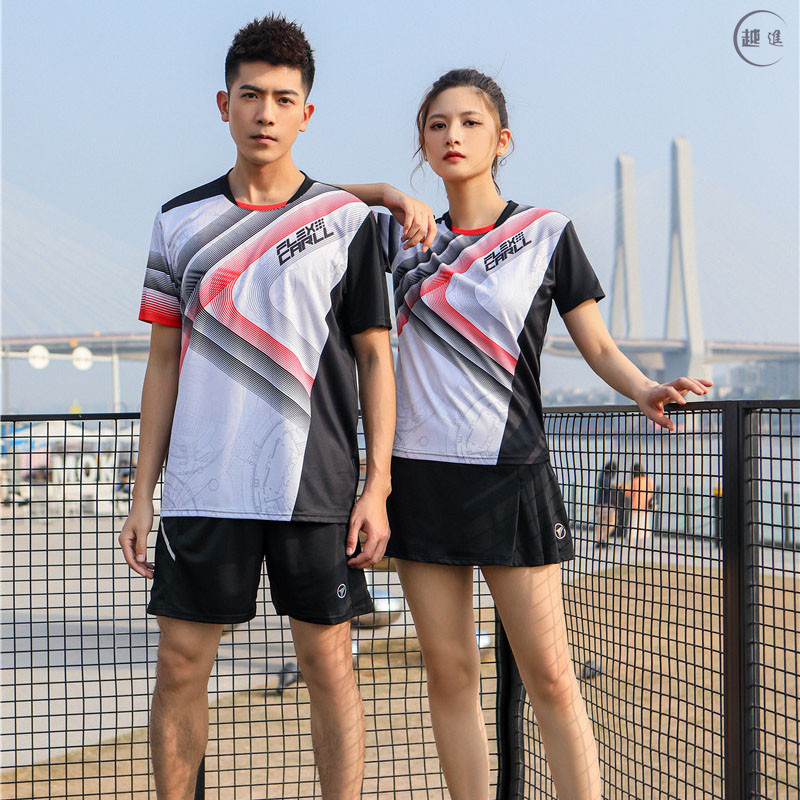 圆领羽毛球服修身速干吸汗
