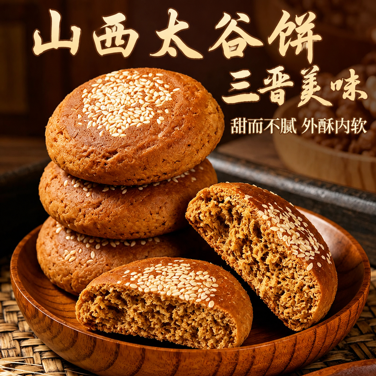 太谷饼山西特产下午茶传统糕点心
