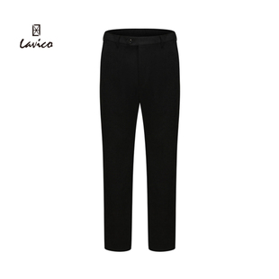 【商场同款】lavico/朗维高深蓝色男士灯芯绒商务休闲裤秋冬裤子