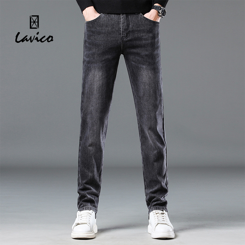 【特惠清仓】Lavico/朗维高男士时尚都市休闲牛仔裤