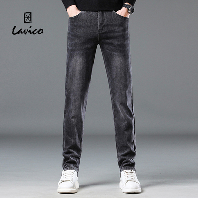 【特惠清仓】Lavico/朗维高男士时尚都市休闲牛仔裤