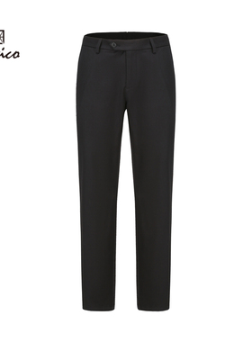 【商场同款】lavico/朗维高男士黑色商务时尚休闲裤男装舒适裤子