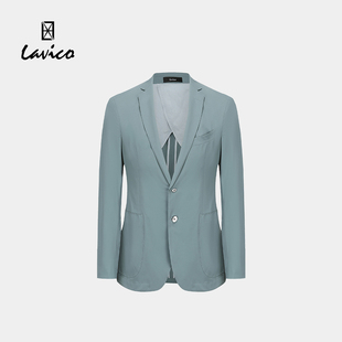 时尚 朗维高男士 Lavico 都市休闲西服外套灰绿 商场同款