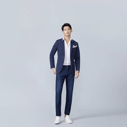 商场同款朗维高休闲西服LaVico