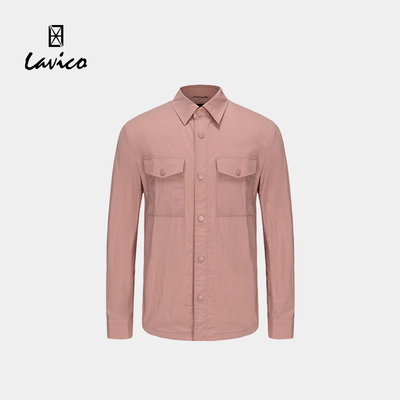 【商场同款】Lavico/朗维高男士时尚休闲夹克外套浅红春夏