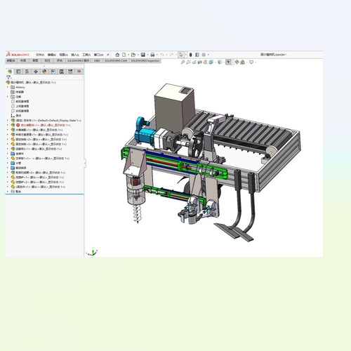 X1700-固沙植树机机械结构的设计【1.6万字+10张CAD图+SW三维图】