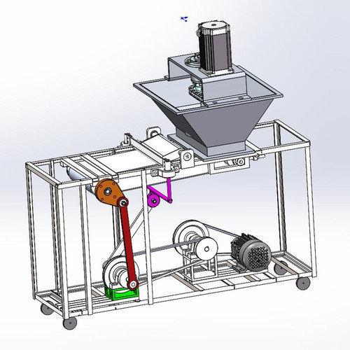 X1462-鲜肉切片机的设计【说明+13张CAD图+SW三维装配图】