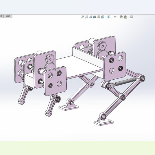 X1507-仿生跳跃青蛙三维模型SW图纸SolidWorks建模3D图纸