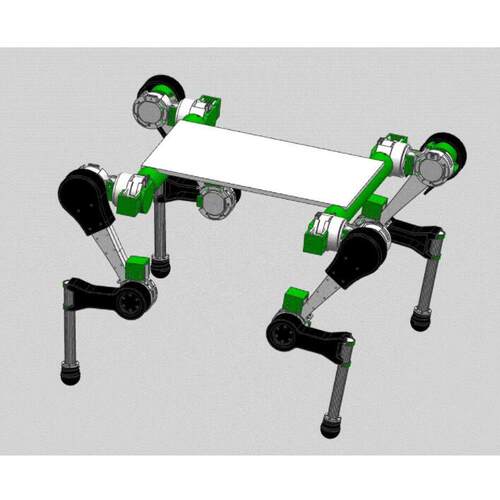X1838-仿生四足机器狗三维UG模型设计图纸3D建模数据资料