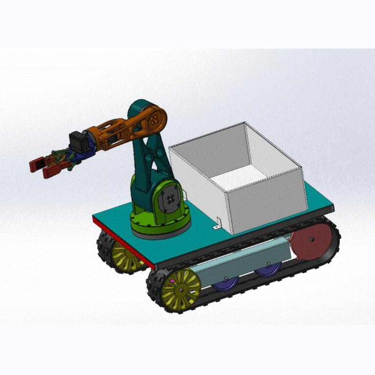 X1617-水果采摘机器人3D模型设计三维模型Solidworks图纸3D