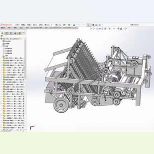 X1529 拔棉杆粉碎残膜回收联合作业机设计与仿真