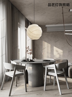 侘物侘寂风蚕丝吊灯复古创意现代客厅吊灯卧室书房民宿蚕丝装饰灯