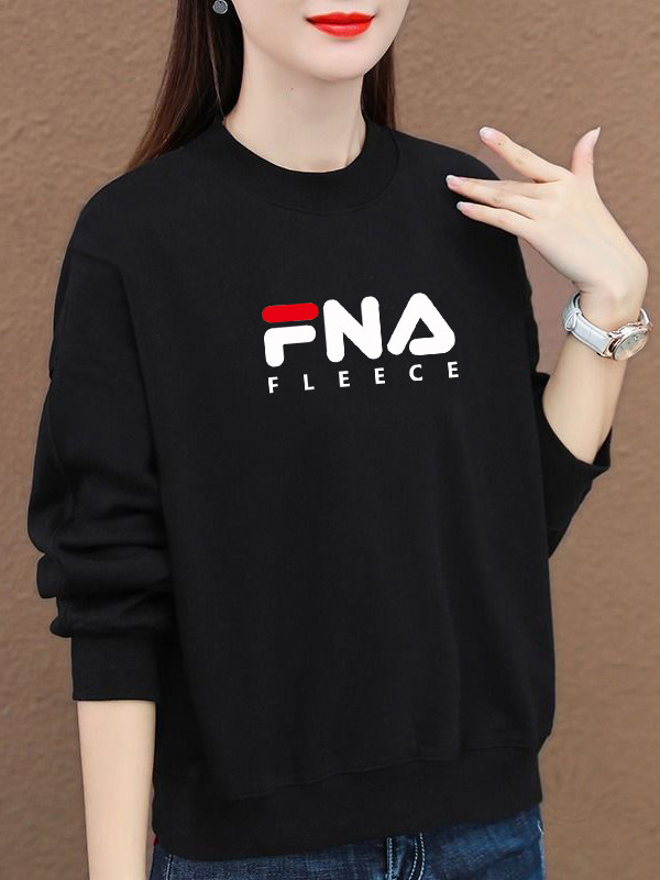 Fleece-lined round neck sweatshirt for women, Korean style, casual and loose undershirt, jacket, versatile long-sleeve top for 2025